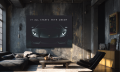 Obraz LAMBORGHINI AVENTADOR It All Starts With Dream – Nowoczesna Sztuka Motywacyjna Loft Stealth Black do Biura i Salonu – Edycja Premium