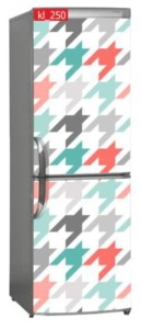 Naklejka, Okleina Laminowana na Lodówkę Wzór w Pepitkę