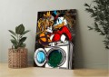 Obraz SKNERUS MCKWACZ Boss Laundry Pralka Pieniędzy – Nowoczesny Luksusowy Pop Art Street Art Money do Biura