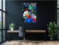 Obraz SKNERUS MCKWACZ Płonący Dolar Cygaro Nowoczesny Luksusowy Pop Art Street Art Money do Biura