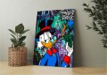 Obraz SKNERUS MCKWACZ Płonący Dolar Cygaro Nowoczesny Luksusowy Pop Art Street Art Money do Biura