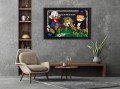 Obraz Sknerus McKwacz i Monopoly Poker – Nowoczesny Obraz Pop Art do Biura