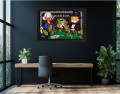 Obraz Sknerus McKwacz i Monopoly Poker – Nowoczesny Obraz Pop Art do Biura