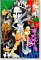 Obraz Mona Lisa i Królik Bugs Street Art – Nowoczesny Obraz Pop Art do Salonu
