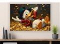 Obraz Sknerus McKwacz Kąpiel w Złocie – Nowoczesny Obraz Pop Art do Biura