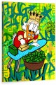 Obraz Sknerus McKwacz Prasowanie Pieniędzy – Nowoczesny Obraz Pop Art do Biura