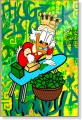 Obraz Sknerus McKwacz Prasowanie Pieniędzy – Nowoczesny Obraz Pop Art do Biura
