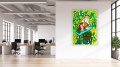 Obraz Sknerus McKwacz Prasowanie Pieniędzy – Nowoczesny Obraz Pop Art do Biura