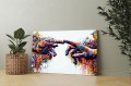 Obraz STWORZENIE ADAMA Graffiti Nowoczesny OBRAZ Pop Art Ręce Michała Anioła