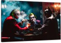 Obraz BATMAN JOKER Poker Gra o Gotham OBRAZ Motywacyjny Mroczny Rycerz