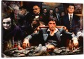 Obraz MAFIA KINGS Ojciec Chrzestny Scarface JOKER Wilk z Wall Street
