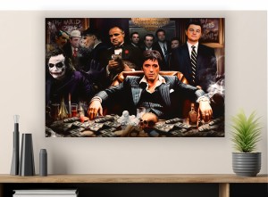 Obraz MAFIA KINGS Ojciec Chrzestny Scarface JOKER Wilk z Wall Street