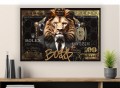 Obraz LEW ROLEX Boss 100 Dolarów OBRAZ Motywacyjny Król Pieniądze Loft