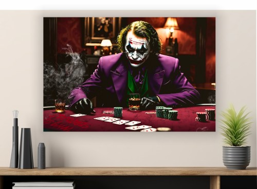 Obraz JOKER POKER Why So Serious OBRAZ Motywacyjny Mroczny Rycerz Loft