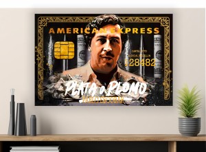 Obraz PABLO ESCOBAR Plata O Plomo OBRAZ Motywacyjny Narcos American Express Loft