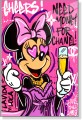 Obraz MYSZKA MINNIE Chanel Louis Vuitton OBRAZ Pop Art Różowy Graffiti