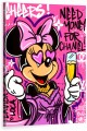 Obraz MYSZKA MINNIE Chanel Louis Vuitton OBRAZ Pop Art Różowy Graffiti