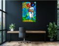 Obraz SKNERUS MCKWACZ Pieniądze Dolary OBRAZ Pop Art Graffiti Komiks
