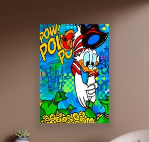 Obraz SKNERUS MCKWACZ Pieniądze Dolary OBRAZ Pop Art Graffiti Komiks