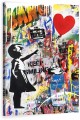 Obraz DZIEWCZYNKA Z BALONIKIEM Banksy OBRAZ Pop Art Keep Smiling Graffiti