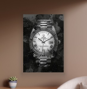 Obraz ROLEX Time Is Money OBRAZ Motywacyjny Zegarek Day-Date Loft