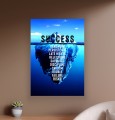 Obraz GÓRA LODOWA SUKCESU Success Iceberg OBRAZ Motywacyjny Biznes do biura salonu
