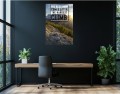 Obraz THE BEST VIEW Comes After The Hardest Climb OBRAZ Motywacyjny Góry Loft