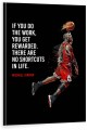 Obraz MICHAEL JORDAN No Shortcuts OBRAZ Motywacyjny Koszykówka Sport Loft