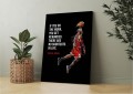 Obraz MICHAEL JORDAN No Shortcuts OBRAZ Motywacyjny Koszykówka Sport Loft