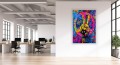 Obraz PACYFKA PEACE Znak Pokoju OBRAZ Pop Art Neon Graffiti Kolorowy