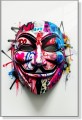 Obraz MASKA ANONYMOUS Graffiti Nowoczesny OBRAZ Pop Art Guy Fawkes V jak Vendetta