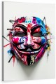 Obraz MASKA ANONYMOUS Graffiti Nowoczesny OBRAZ Pop Art Guy Fawkes V jak Vendetta