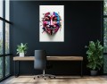 Obraz MASKA ANONYMOUS Graffiti Nowoczesny OBRAZ Pop Art Guy Fawkes V jak Vendetta