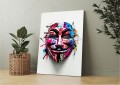Obraz MASKA ANONYMOUS Graffiti Nowoczesny OBRAZ Pop Art Guy Fawkes V jak Vendetta