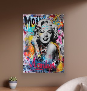 Obraz MARILYN MONROE Graffiti Nowoczesny OBRAZ Pop Art Ikona Kina Loft