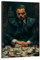 Obraz WILK Z WALL STREET Leonardo DiCaprio OBRAZ Motywacyjny Biznes Pieniądze Dolary Loft