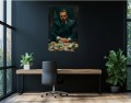 Obraz WILK Z WALL STREET Leonardo DiCaprio OBRAZ Motywacyjny Biznes Pieniądze Dolary Loft
