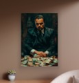Obraz WILK Z WALL STREET Leonardo DiCaprio OBRAZ Motywacyjny Biznes Pieniądze Dolary Loft