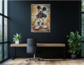 Obraz MYSZKA MICKEY Graffiti Rebel Nowoczesny OBRAZ Pop Art Kij Bejsbolowy Loft