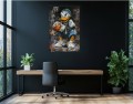 Obraz KACZOR DONALD Koszykówka Nowoczesny OBRAZ Pop Art Graffiti Streetwear Loft