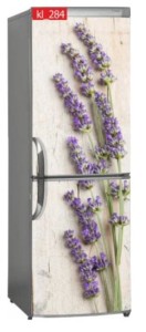 Naklejka, Okleina Laminowana na Lodówkę Lawenda Minimalizm