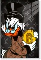 Obraz SKNERUS MCKWACZ Bitcoin OBRAZ Motywacyjny Louis Vuitton Gucci Pop Art