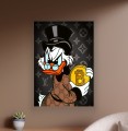 Obraz SKNERUS MCKWACZ Bitcoin OBRAZ Motywacyjny Louis Vuitton Gucci Pop Art