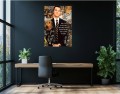 Obraz YOU CANNOT STOP ME Wilk z Wall Street OBRAZ Motywacyjny Biznes Rolex Pop Art