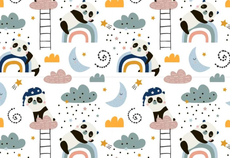 Fototapeta dla dzieci panda chmurki fsd111.jpg