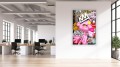 Obraz RÓŻOWA PANTERA Pop Art OBRAZ Nowoczesny Marilyn Monroe Chanel Loft