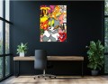 Obraz TOM I JERRY Pop Art OBRAZ Nowoczesny Chanel Prada Pieniądze Loft