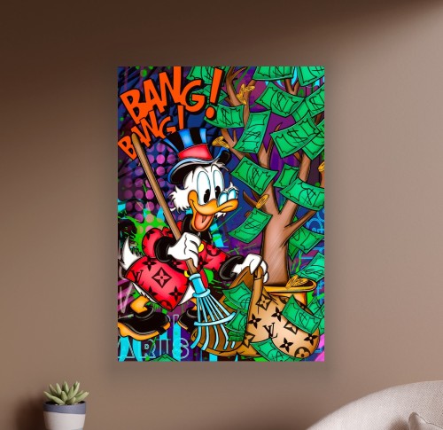 Obraz SKNERUS MCKWACZ Drzewo Pieniędzy OBRAZ Motywacyjny Louis Vuitton Pop Art