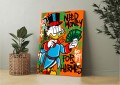 Obraz SKNERUS MCKWACZ Need Money For Hermes OBRAZ Pop Art Pomarańczowy Louis Vuitton