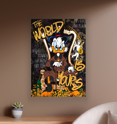 Obraz SKNERUS MCKWACZ The World Is Yours OBRAZ Motywacyjny Tron Louis Vuitton Loft